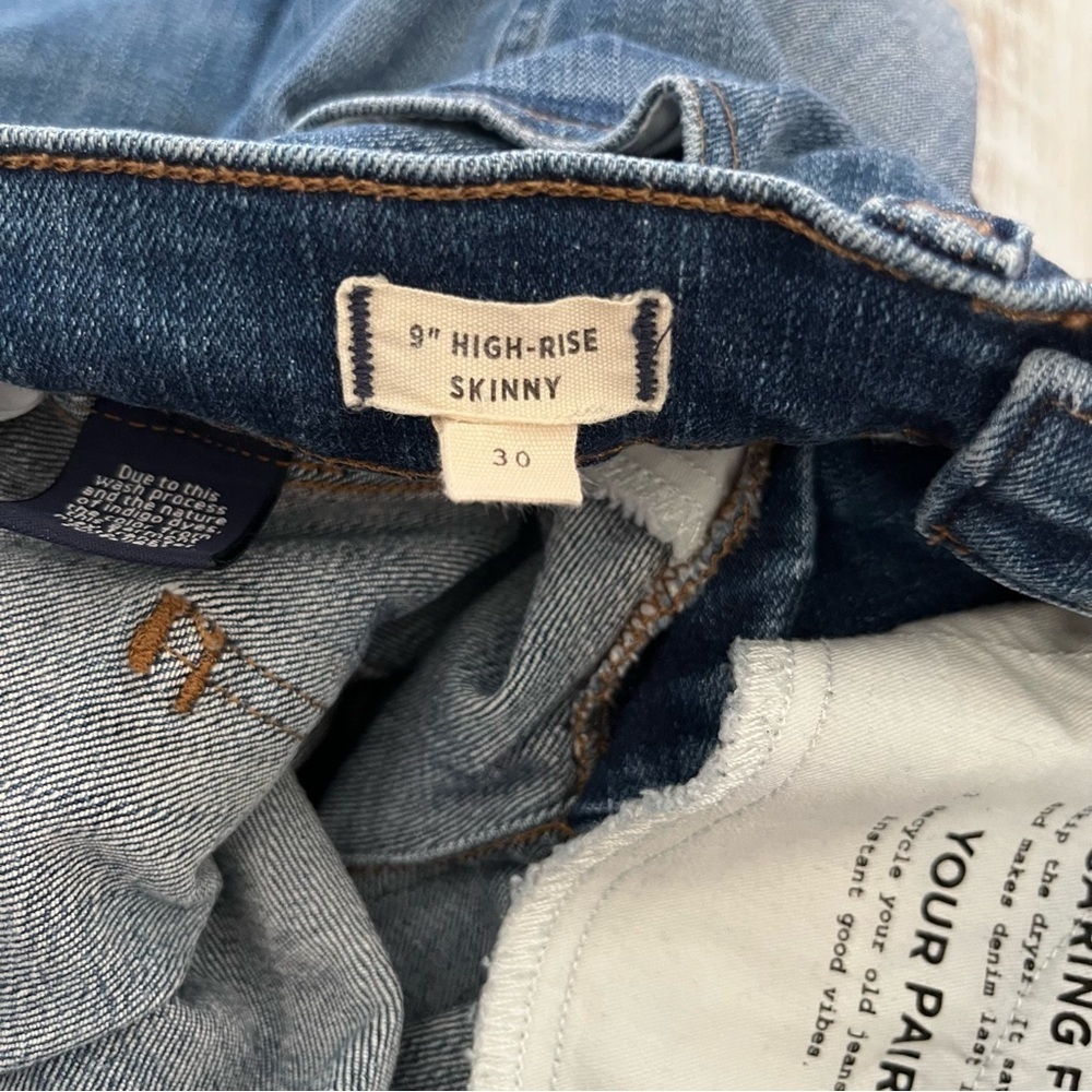 Madewell 9” High Rise Skinny Jeans Size 30 Dark Wash Stretch Denim Women’s - Picture 6 of 6